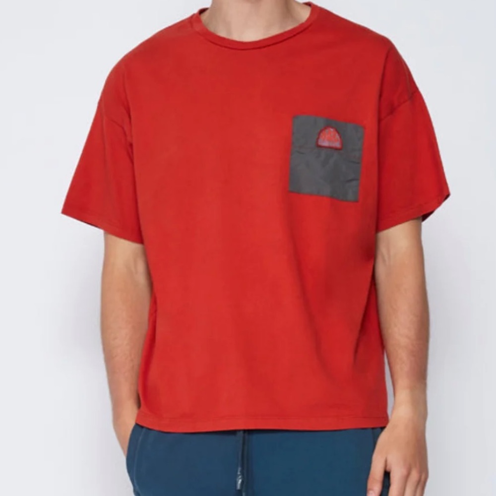 Sundek orange pocket tee S new